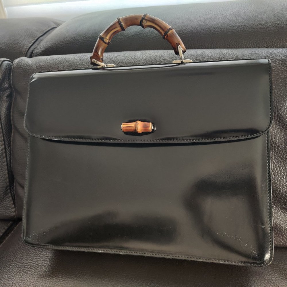 Gucci Bamboo Leather Briefcase ( New / Others )